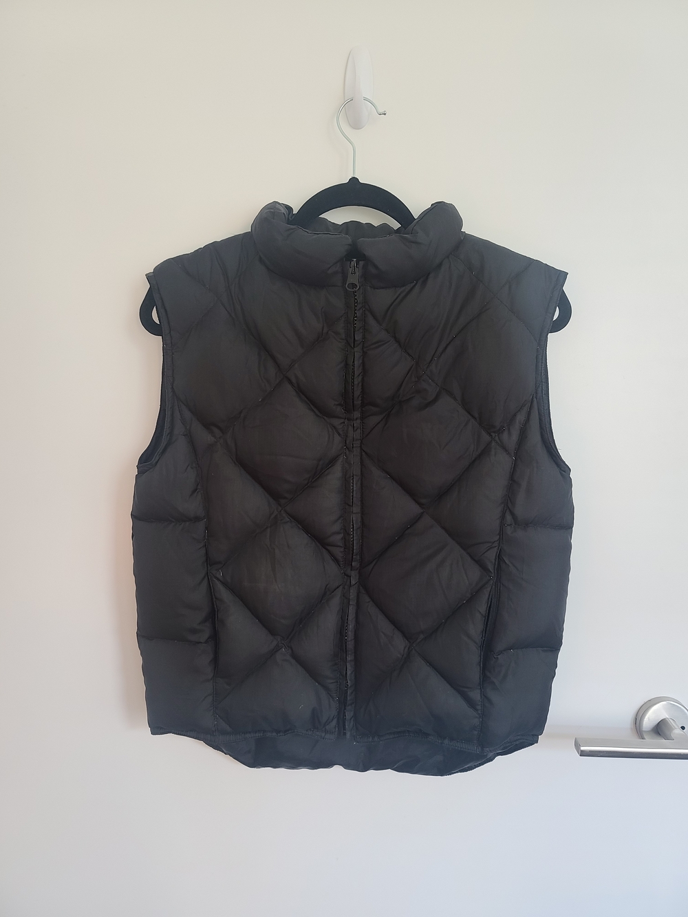 Vintage Gerry Weber Black Quilted Goose Down Puffer Vest